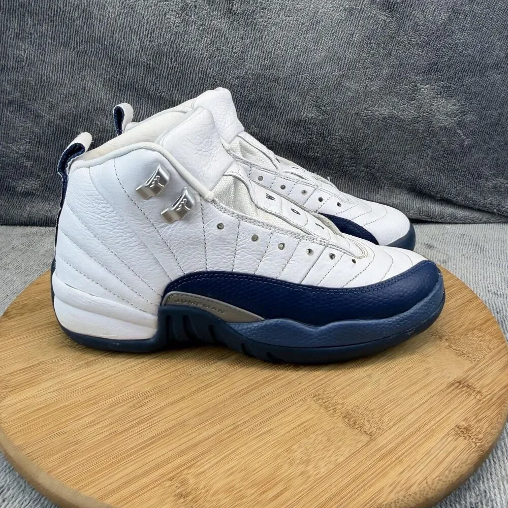 Nike Air Jordan 12 Retro Shoes Boys Size 5Y French Blue Basketball 153265-114